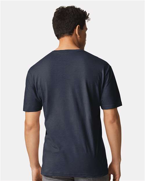 Gildan 3000 Men's Long Sleeve Jersey Baseball Tee - Back view