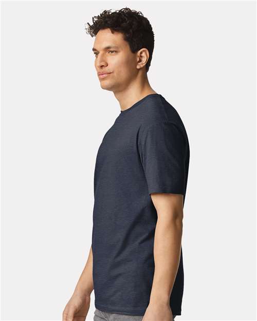 Gildan 3000 Men's Long Sleeve Jersey Baseball Tee - Side view