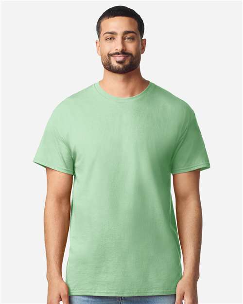 Gildan 3000 Men's Long Sleeve Jersey Baseball Tee - Front view