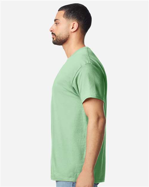 Gildan 3000 Men's Long Sleeve Jersey Baseball Tee - Side view