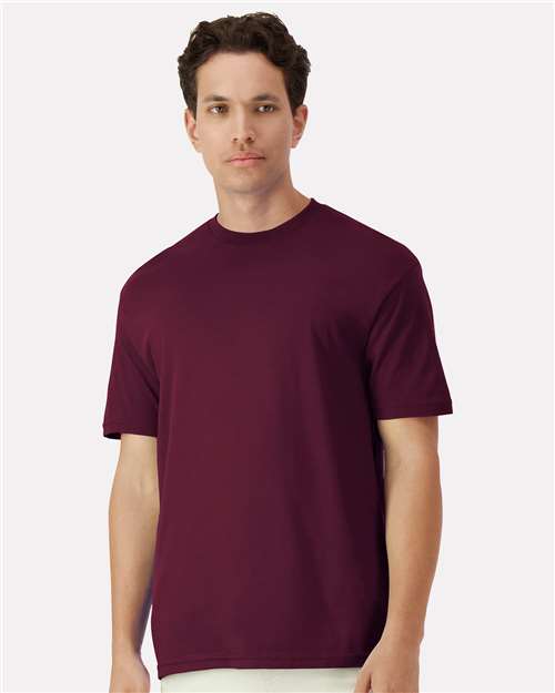 Gildan 3000 Men's Long Sleeve Jersey Baseball Tee - Front view