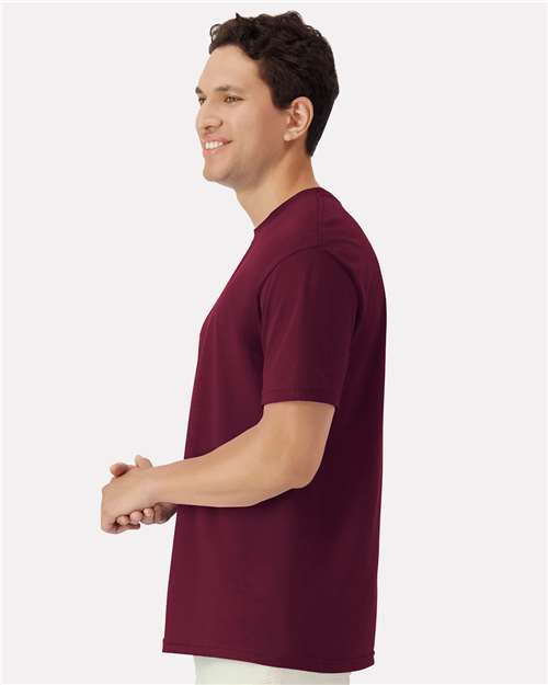 Gildan 3000 Men's Long Sleeve Jersey Baseball Tee - Side view
