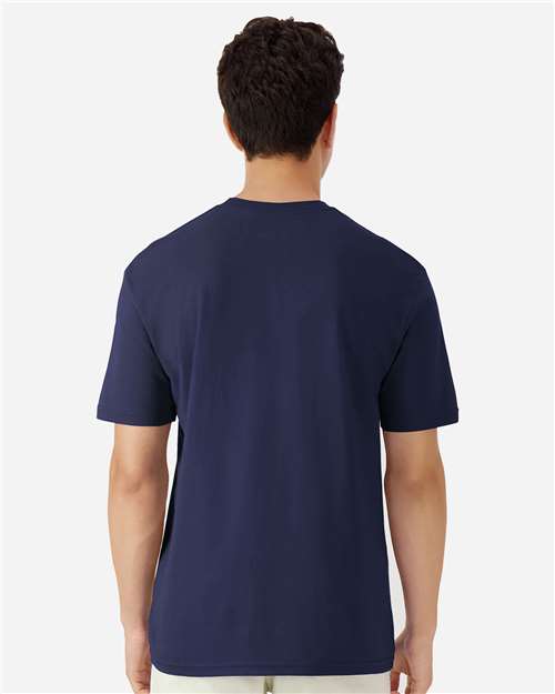 Gildan 3000 Men's Long Sleeve Jersey Baseball Tee - Back view