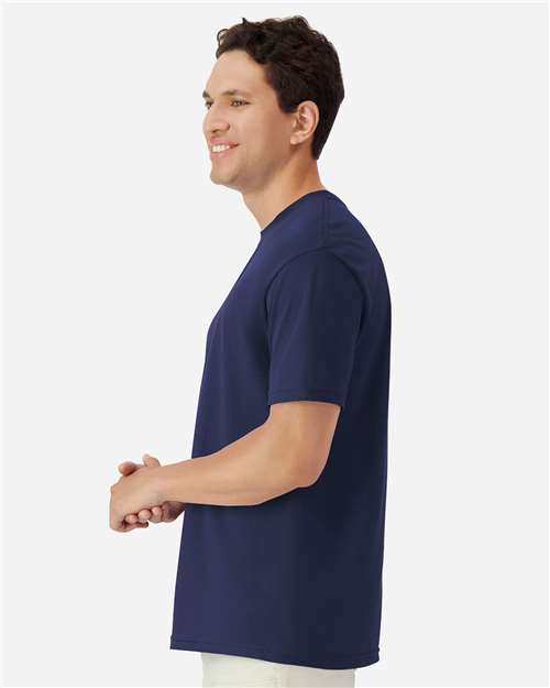 Gildan 3000 Men's Long Sleeve Jersey Baseball Tee - Side view