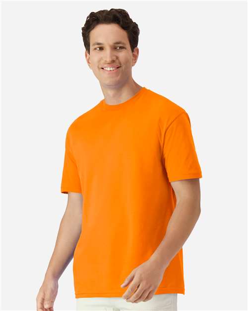 Gildan 3000 Men's Long Sleeve Jersey Baseball Tee - Front view