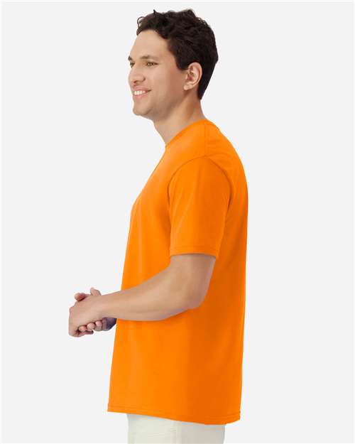 Gildan 3000 Men's Long Sleeve Jersey Baseball Tee - Side view
