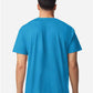 Gildan 3000 Men's Long Sleeve Jersey Baseball Tee - Back view