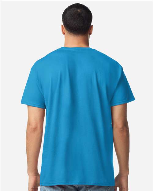 Gildan 3000 Men's Long Sleeve Jersey Baseball Tee - Back view