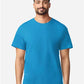 Gildan 3000 Men's Long Sleeve Jersey Baseball Tee - Front view