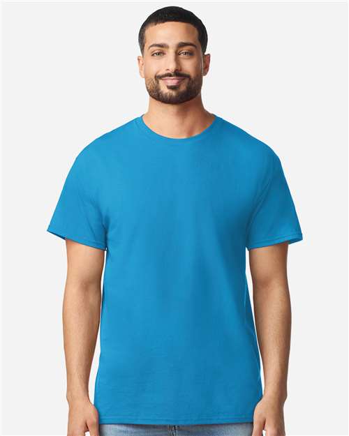 Gildan 3000 Men's Long Sleeve Jersey Baseball Tee - Front view
