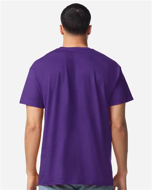 Gildan 3000 Men's Long Sleeve Jersey Baseball Tee - Back view