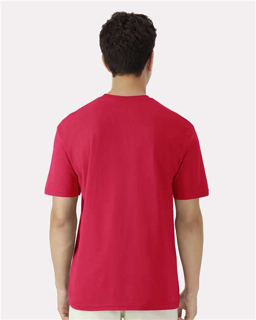 Gildan 3000 Men's Long Sleeve Jersey Baseball Tee - Back view
