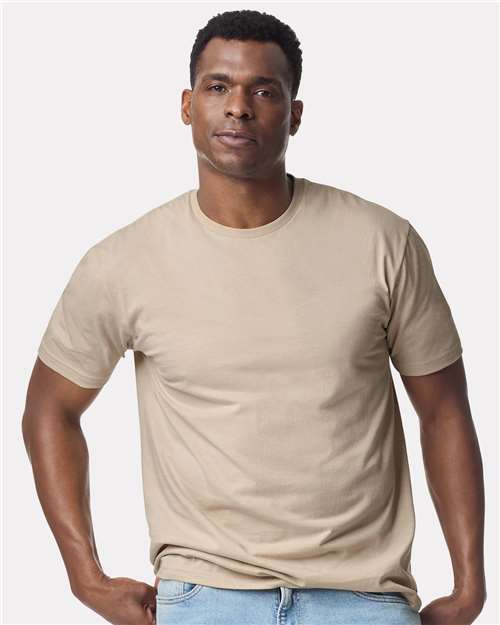 Gildan 3000 Men's Long Sleeve Jersey Baseball Tee - Front view