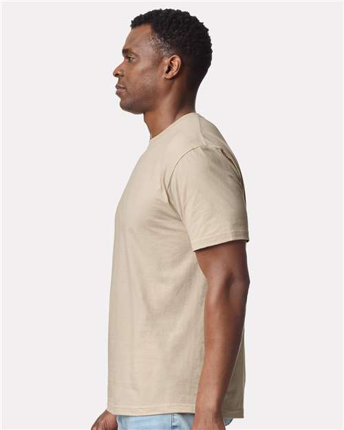 Gildan 3000 Men's Long Sleeve Jersey Baseball Tee - Side view