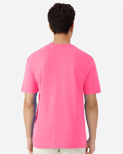 Gildan 3000 Men's Long Sleeve Jersey Baseball Tee - Back view