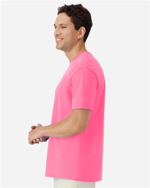 Gildan 3000 Men's Long Sleeve Jersey Baseball Tee - Side view