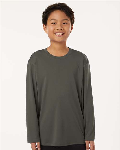 AllPro 48400Y Youth Pro-Lock Performance Long Sleeve T-Shirt - Front view