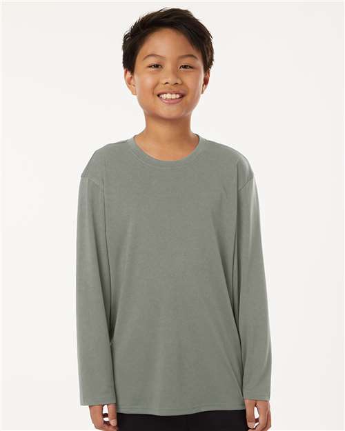 AllPro 48400Y Youth Pro-Lock Performance Long Sleeve T-Shirt - Front view