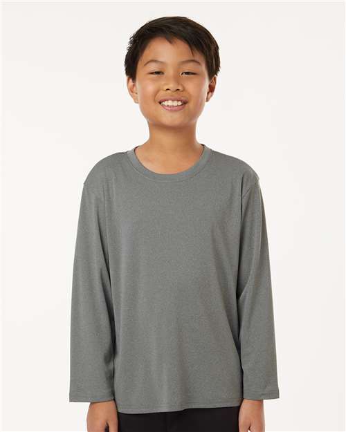 AllPro 48400Y Youth Pro-Lock Performance Long Sleeve T-Shirt - Front view