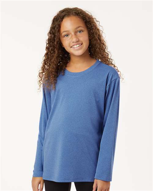 AllPro 48400Y Youth Pro-Lock Performance Long Sleeve T-Shirt - Front view