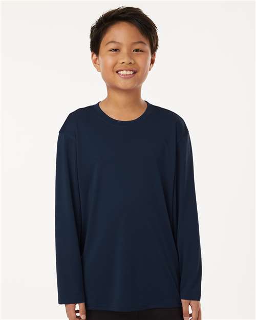 AllPro 48400Y Youth Pro-Lock Performance Long Sleeve T-Shirt - Front view
