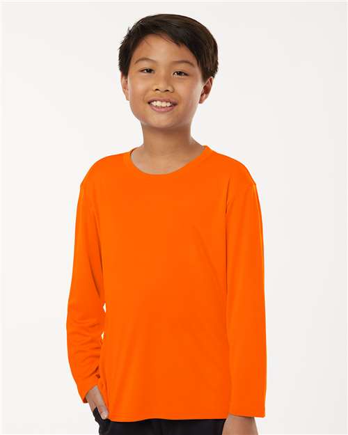 AllPro 48400Y Youth Pro-Lock Performance Long Sleeve T-Shirt - Front view