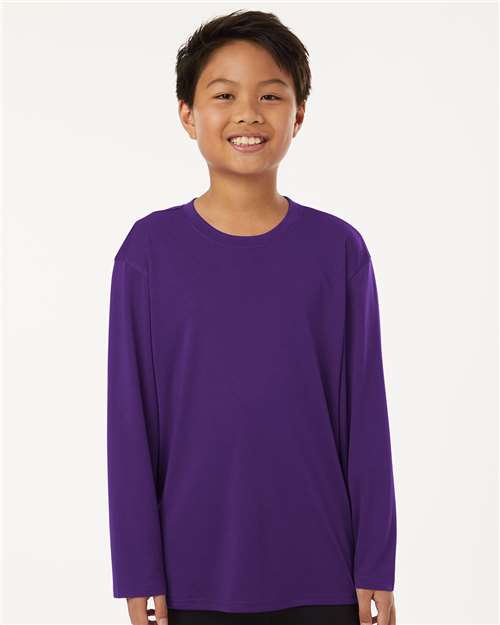 AllPro 48400Y Youth Pro-Lock Performance Long Sleeve T-Shirt - Front view