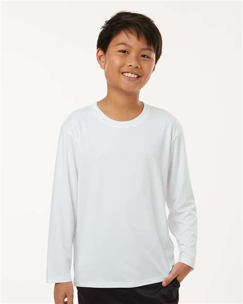 AllPro 48400Y Youth Pro-Lock Performance Long Sleeve T-Shirt - Front view