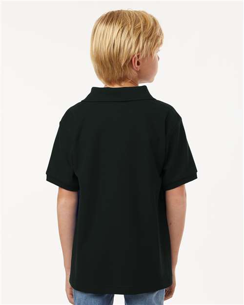 AllPro 62800Y Youth Pique Polo - Back view
