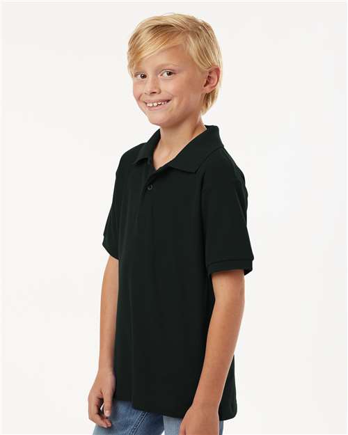 AllPro 62800Y Youth Pique Polo - Side view