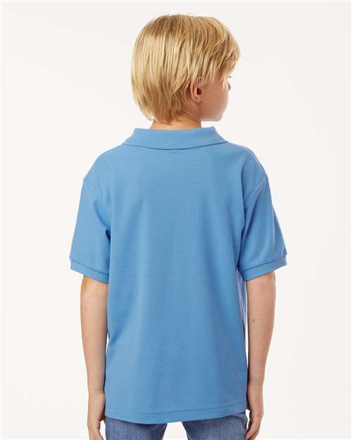 AllPro 62800Y Youth Pique Polo - Back view