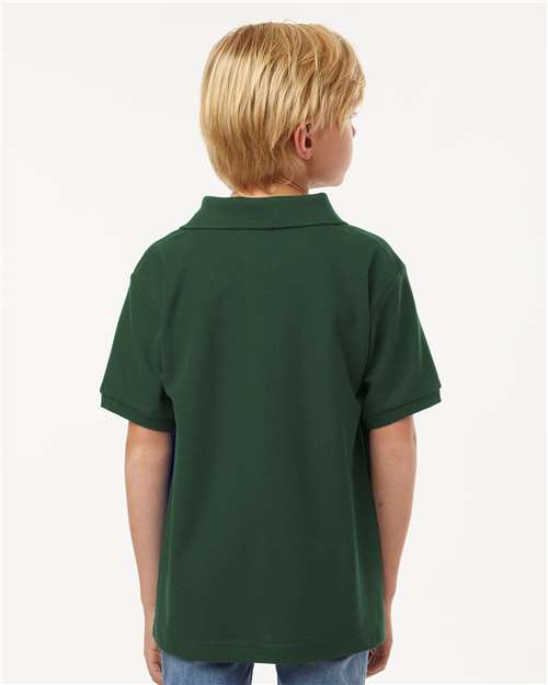 AllPro 62800Y Youth Pique Polo - Back view