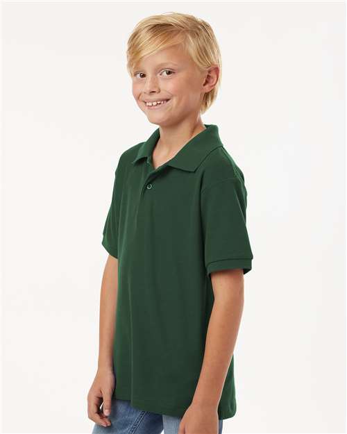 AllPro 62800Y Youth Pique Polo - Side view