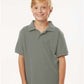 AllPro 62800Y Youth Pique Polo - Front view
