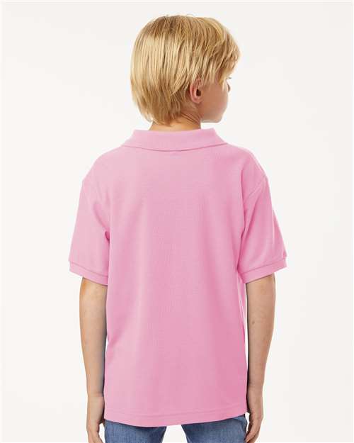AllPro 62800Y Youth Pique Polo - Back view