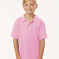 AllPro 62800Y Youth Pique Polo - Front view
