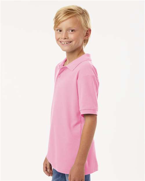 AllPro 62800Y Youth Pique Polo - Side view
