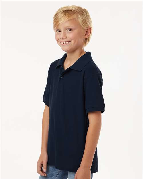 AllPro 62800Y Youth Pique Polo - Side view