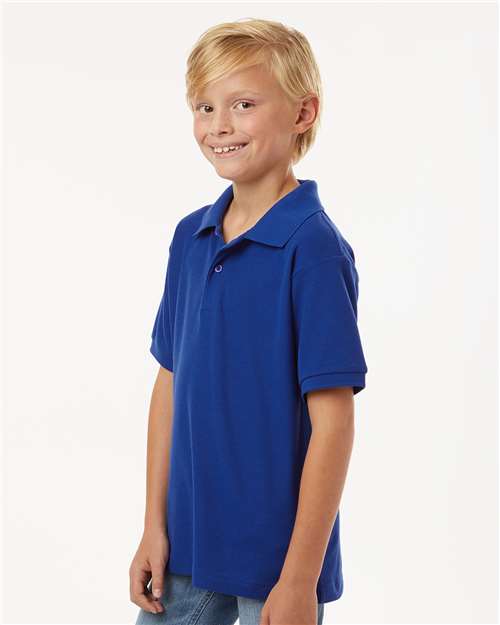 AllPro 62800Y Youth Pique Polo - Side view