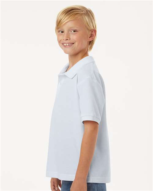 AllPro 62800Y Youth Pique Polo - Side view