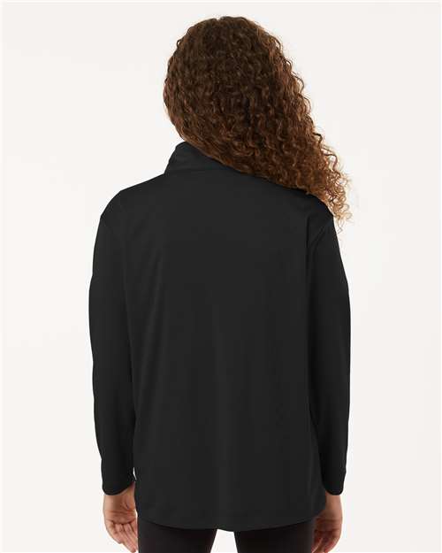 AllPro 41870Y Youth Pro-Lock Performance Quarter-Zip Pullover - Back view