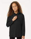 AllPro 41870Y Youth Pro-Lock Performance Quarter-Zip Pullover - Front view