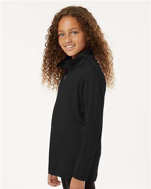 AllPro 41870Y Youth Pro-Lock Performance Quarter-Zip Pullover - Side view