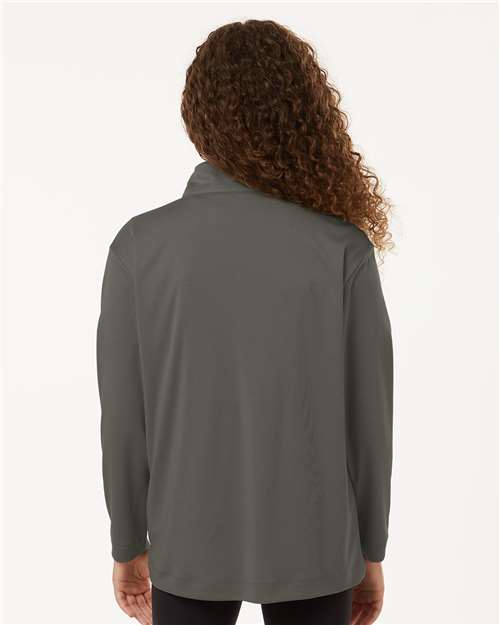 AllPro 41870Y Youth Pro-Lock Performance Quarter-Zip Pullover - Back view