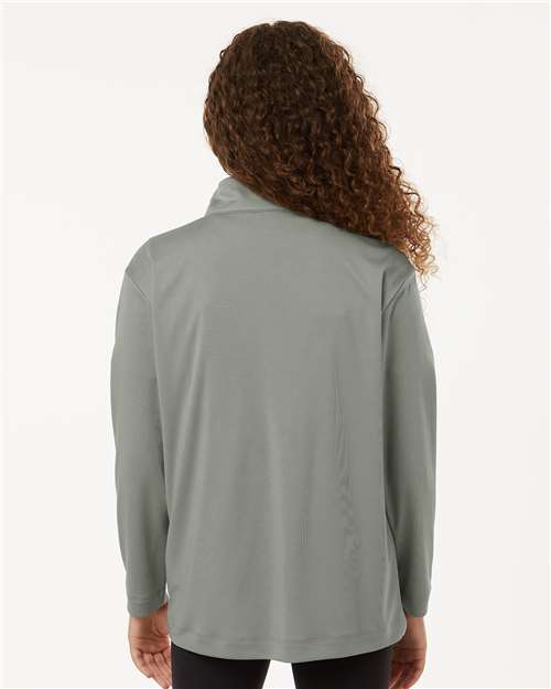 AllPro 41870Y Youth Pro-Lock Performance Quarter-Zip Pullover - Back view
