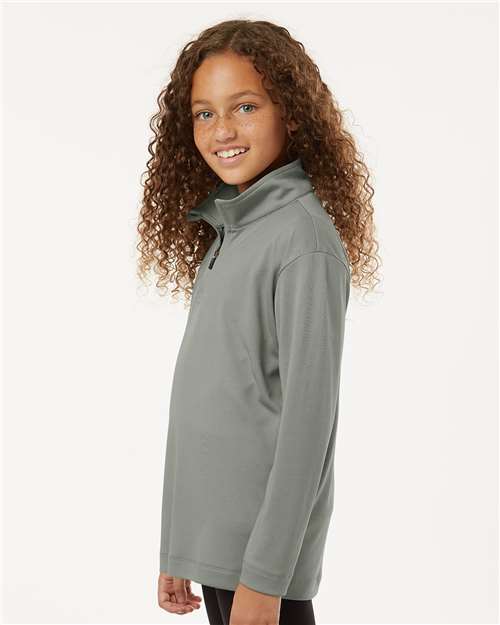 AllPro 41870Y Youth Pro-Lock Performance Quarter-Zip Pullover - Side view