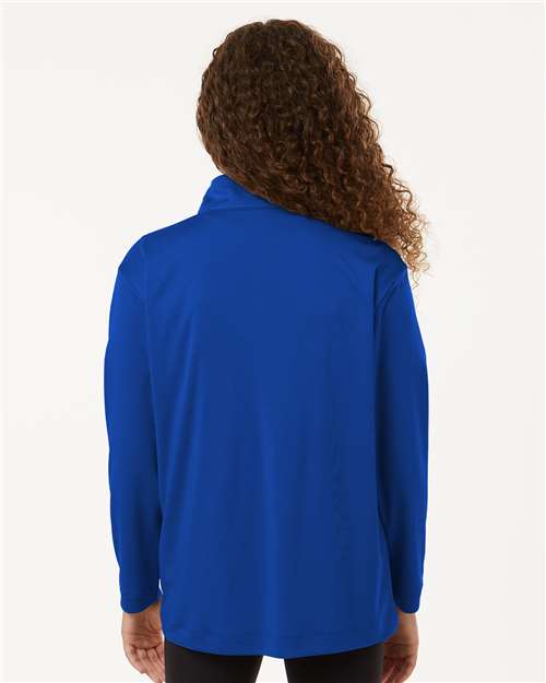 AllPro 41870Y Youth Pro-Lock Performance Quarter-Zip Pullover - Back view