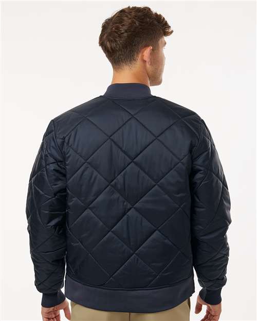Dickies 6124 Men's Diamond Quilted Jacket - Back view