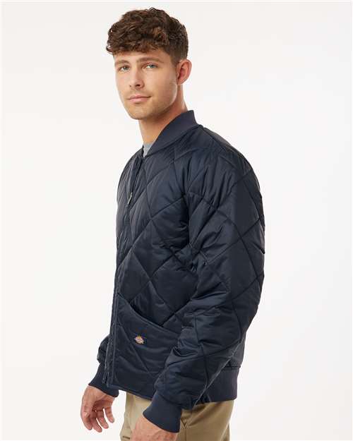 Dickies 6124 Men's Diamond Quilted Jacket - Side view