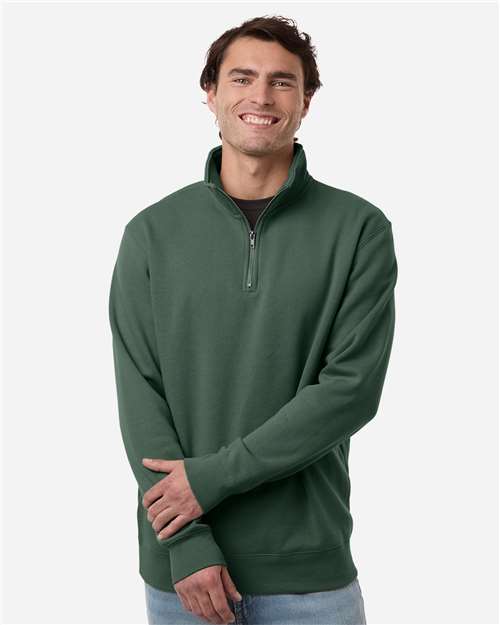 Independent Trading Co. SS4600QZ Unisex Midweight Quarter-Zip Pullover - Front view